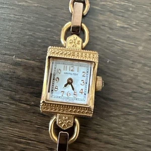 Hamilton American Classic Lady Pink Gold Quartz Watch Vintage Elegant - Picture 1 of 5