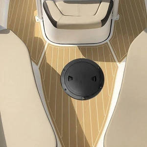 Car 2PCS 8 Inch Deck Plate Round With Detachable Cover Antislip Excellent Rubber - Picture 1 of 12