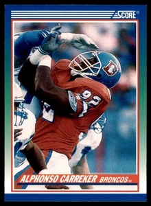 1990 Score - Alphonso Carreker #419 - Picture 1 of 2