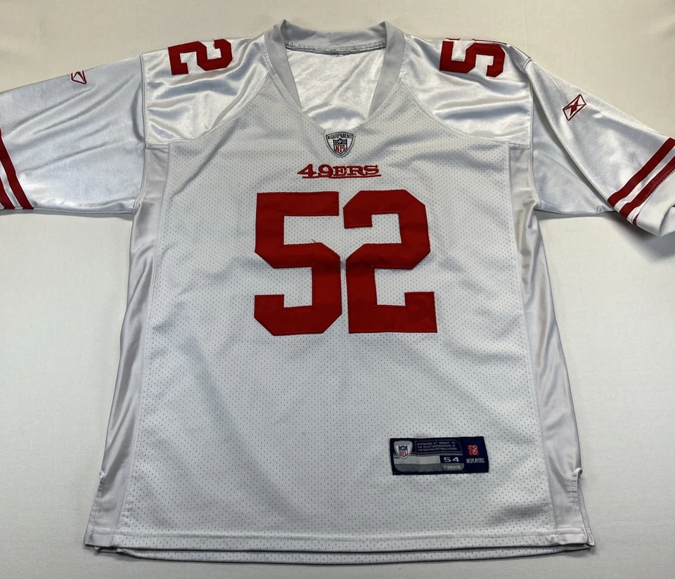 VTG San Francisco 49ers Patrick Willis #52 Jersey White Reebok NFL On Field XL - Image 1 of 4