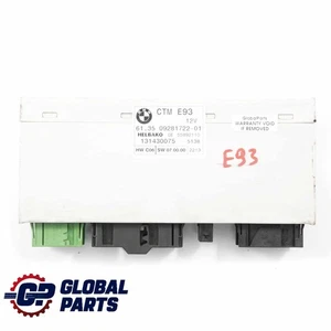BMW 3 E93 Capot Cabriolet Module ecu Appareil de Commande Ctm 9281722 - Foto 1 di 12