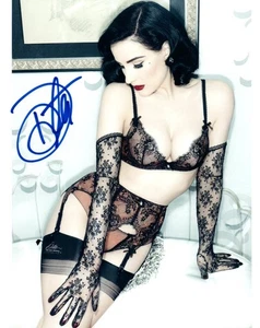 Dita Von Teese autographed 8x10 Photo signed Picture pic and COA - Picture 1 of 1