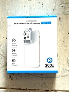 APEXEL HD 200X Magnification Smartphone Microscope Lens with CPL APL-MS002CBK - Zdjęcie 1 z 6