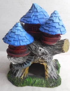 Aquarium Fish Tank Decoration Ornament Tree House Round Houses 6.75” x 6"W Resin - Bild 1 von 5