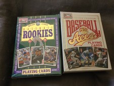 Lot of 2 1993 Baseball Aces & Rookies Bicycle Playing Card Decks Factory Sealed