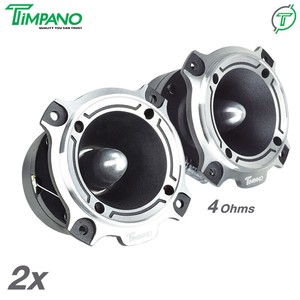 2x Timpano 3.5” ST4 Bullet Super Tweeters 500 Watts Car Audio 4 Ohm Titanium