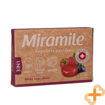 MIRAMILE Forest Berry Flavored 12 Lozenges Throat Immune System Organic - Image 1 of 4