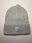 Victoria's Secret Pink Ribbed Beanie Hat In Heather Stone Grey