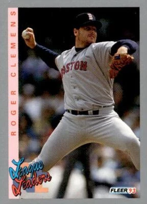 1993 Fleer #348 Roger Clemens Boston Red Sox - Image 1 of 2