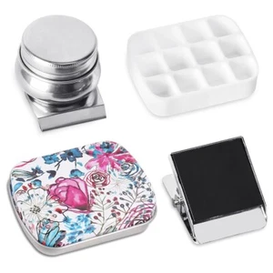 Portable Tin Box,12-Well Empty Watercolor Palette,Small Paint Storage Kits6307 - Picture 1 of 9