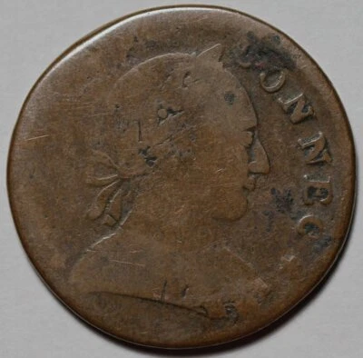 1788 Connecticut Copper, Mailed Bust Right, Miller 2-D, heavy planchet - Image 1 of 4