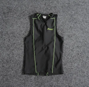 Zoot Cycling Bib Jersey Womens Small Bike Top Vented Sleeveless 1/2 Zip Black - Picture 1 of 7