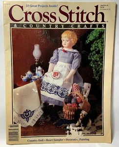 BH&G Cross Stitch&Country Crafts Jan/Feb 1991 Country Doll 25 Projects Magazine - Picture 1 of 7