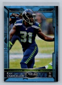 KAM CHANCELLOR 2015 TOPPS CROMO RIFRATTORE ONDA BLU #37 SEATTLE SEAHAWKS - Foto 1 di 2