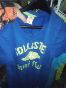 hollister surf tour xl herren california blau t-shirt grün logo skater y2k - Bild 1 von 2