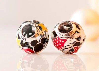 Auténtico Pandora Dijes Set de Regalo Mickey Minnie Mania Partes del Cuerpo Venta de Halloween Foto 1 de 2