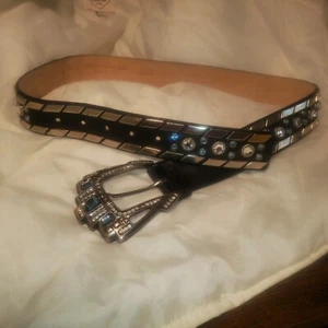 STREETS AHEAD MADE IN USA 45550 SIZE S LADIES JEWELED BLINGED OUT BELT WOMEN - Picture 1 of 7