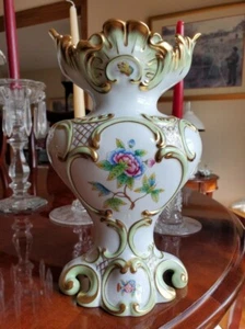 SELTENE & HTF Herend Queen Victoria 24kt vergoldete ausgefallene Vase 6531-0-00 VBO - Bild 1 von 5