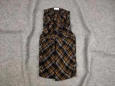 Pantalones de lana Maison Margiela marca blanca recortados botones a cuadros Foto 1 de 4