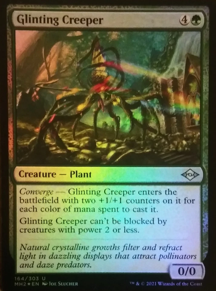 Glinting Creeper #164/303 MTG Modern Horizons 2 Foil Uncommon Near Mint - Image 1 of 1