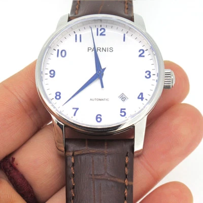 38mm Parnis Sapphire Crystal Miyota Automatic Men Mechnical Watch Stainless Case - Image 1 of 4