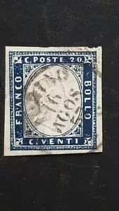 ANTICHI STATI SARDEGNA CENT 20 USATO - Foto 1 di 2