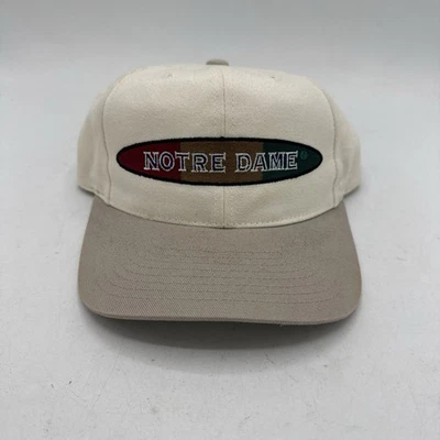 Sombrero irlandés de lucha vintage Notre Dame Snapback años 90 aguja americana Foto 1 de 4