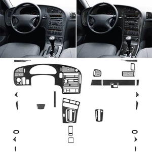 32Pcs Soft Carbon Fiber Car Full Set Decorative Trim Kits for Saab 9-5 1997-2005 - Picture 1 of 23