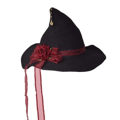 Sombrero de bruja de fieltro steampunk para mujer con engranajes gorra tejida estilo-03 Foto 1 de 4