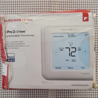 Honeywell Home T6 Pro Z-Wave Termostato Programable Blanco Nuevo Foto 1 de 4