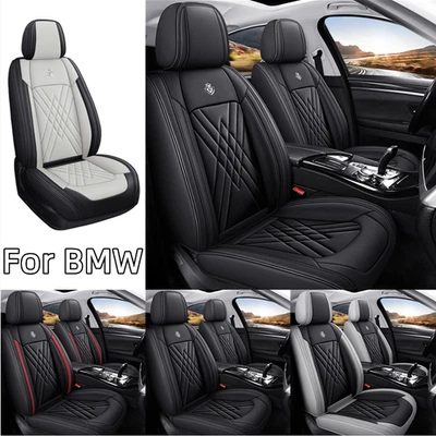 Fundas de asiento de auto de cuero PU cobertura completa de 5 asientos para BMW X4 X5 X6 G06 F16 E72 E71 Foto 1 de 4