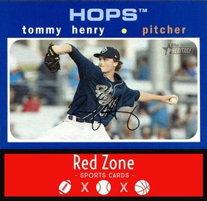 2020 Topps Heritage Minor League - #29 Tommy Henry NM. /99 - Bild 1 von 2