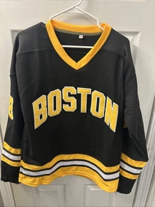 Happy Gilmore Hockey Jersey Adam Sandler #18 Boston Bruins Stitched, Size Small - Picture 1 of 6