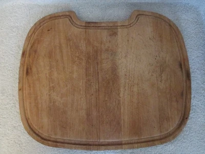 Vintage Chopping Board Over Sink Hard Wood - Sailing Caravan Butler - Image 1 of 3