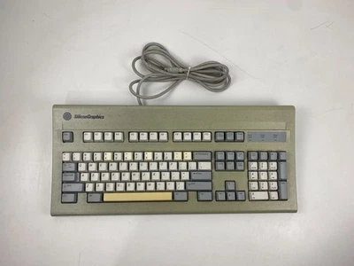 Vintage Silicon Graphics Granite SGI AT-101 Keyboard Alps SKCM Part No 9500900 - Image 1 of 4