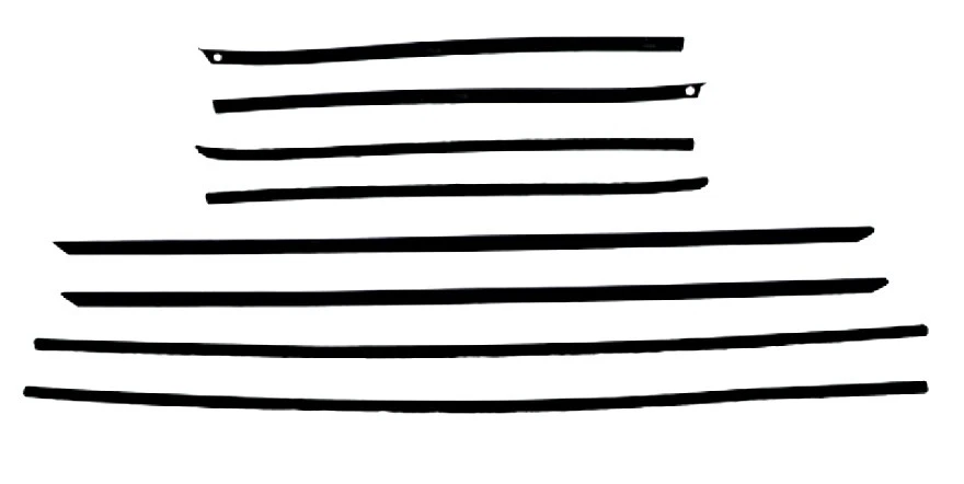 1967 Pontiac Grand Prix Convertible Authentic 8 Piece Felt kit, CPT154A - Imagem 1 de 1