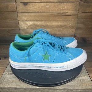 Converse One Star Suede OX Womens Size 9.5 Hawaiian Ocean Blue / Green Sneakers - Picture 1 of 10