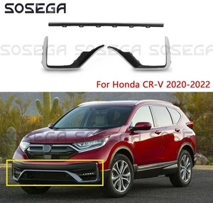 For Honda CR-V 2020-2022 Gray Front Bumper Lower Grille Bar Trim Molding 3Pcs - Picture 1 of 13