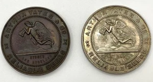 2 x Arthur Yates & Co, Reliable Seeds Syd to Auckland medals, C1932,1934 - Bild 1 von 5
