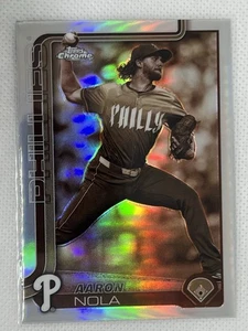 Refractor sepia Topps 2025 cromo Aaron Nola #286 - Imagen 1 de 2