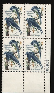 1963 5c John James Audubon bloque de 4 Scott #1241 ST007 - Imagen 1 de 2