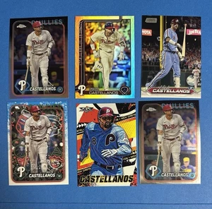NICK CASTELLANOS Lot (6) PHILADELPHIA PHILLIES Topps Silver Refractor Foil - Picture 1 of 10