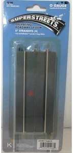 K-LINE BY LIONEL SUPERSTREETS 5" STRAIGHT 4 PACK 6-21433 O GAUGE EZ STREETS LOT - Picture 1 of 1