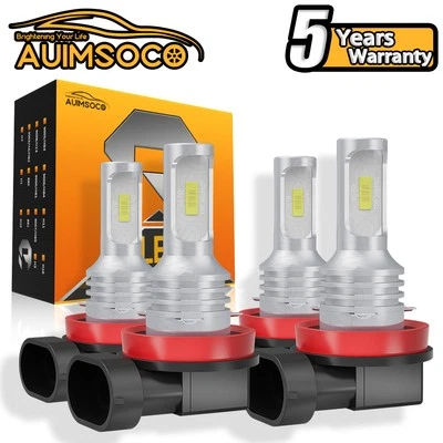 For Buick Allure 2005-2010 4X LED Headlight Kit Bulbs Hi/Low Beam 6000K Bright - Image 1 of 4