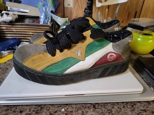 Zapatos de viaje vintage Fox para hombre talla 9 gamuza cuero zapatillas años 90 - Imagen 1 de 7