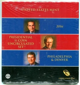 U.S.MINT 2016 P&D Uncirculated Presidential Dollar Set - Free Ship! - Picture 1 of 3