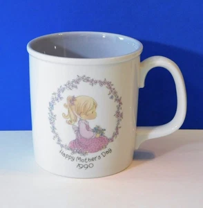 Precious Moments Enesco Porcelain Mug 1989 Mother's Day 1990 # 512591 Butcher - Picture 1 of 16