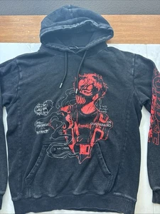 Corpse Husband Unisex Adult's Miss You Anime Graphic Hoodie Black Sz-S #732 - Picture 1 of 21