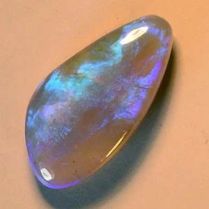 3.73ctw NATURAL AUSTRALIAN SOLID LIGHTNING RIDGE CRYSTAL JELLY OPAL 12282 - Picture 1 of 4