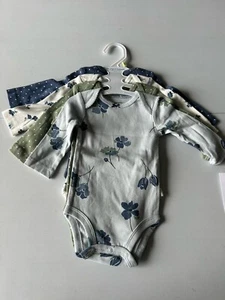 Carters Girls 4 Piece Floral And Polka Dot Long Sleeve T Shirts Size 24 M New - Picture 1 of 8